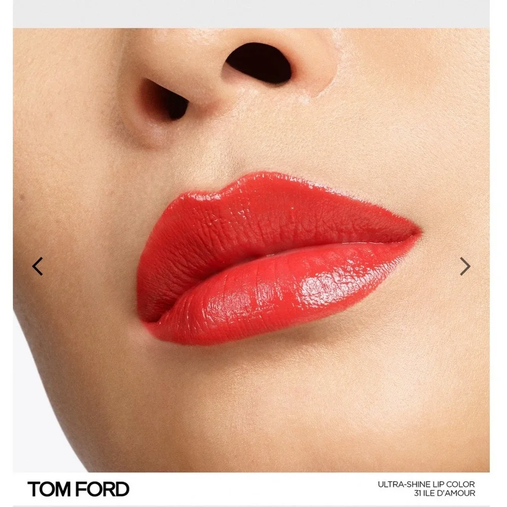 Tom Ford Soleil Ultra-Shine Lip Color 31 Ile D'Amour Red Glossy Lipstick